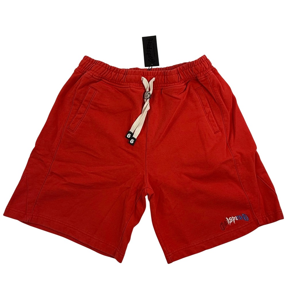Godspeed Mainline Collection Red French Terry Sweat Shorts Mens Large NWT